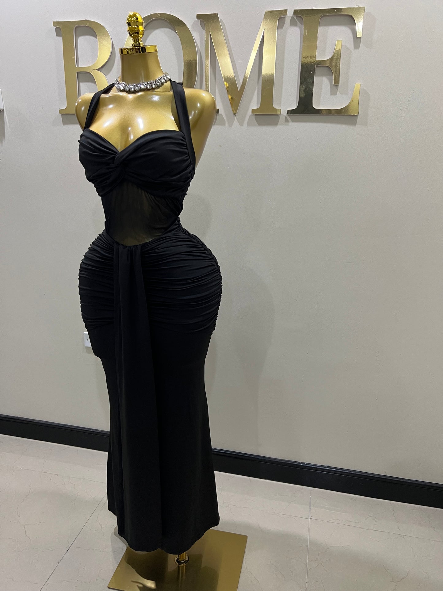 Sweetheart Nara Dress (Black)