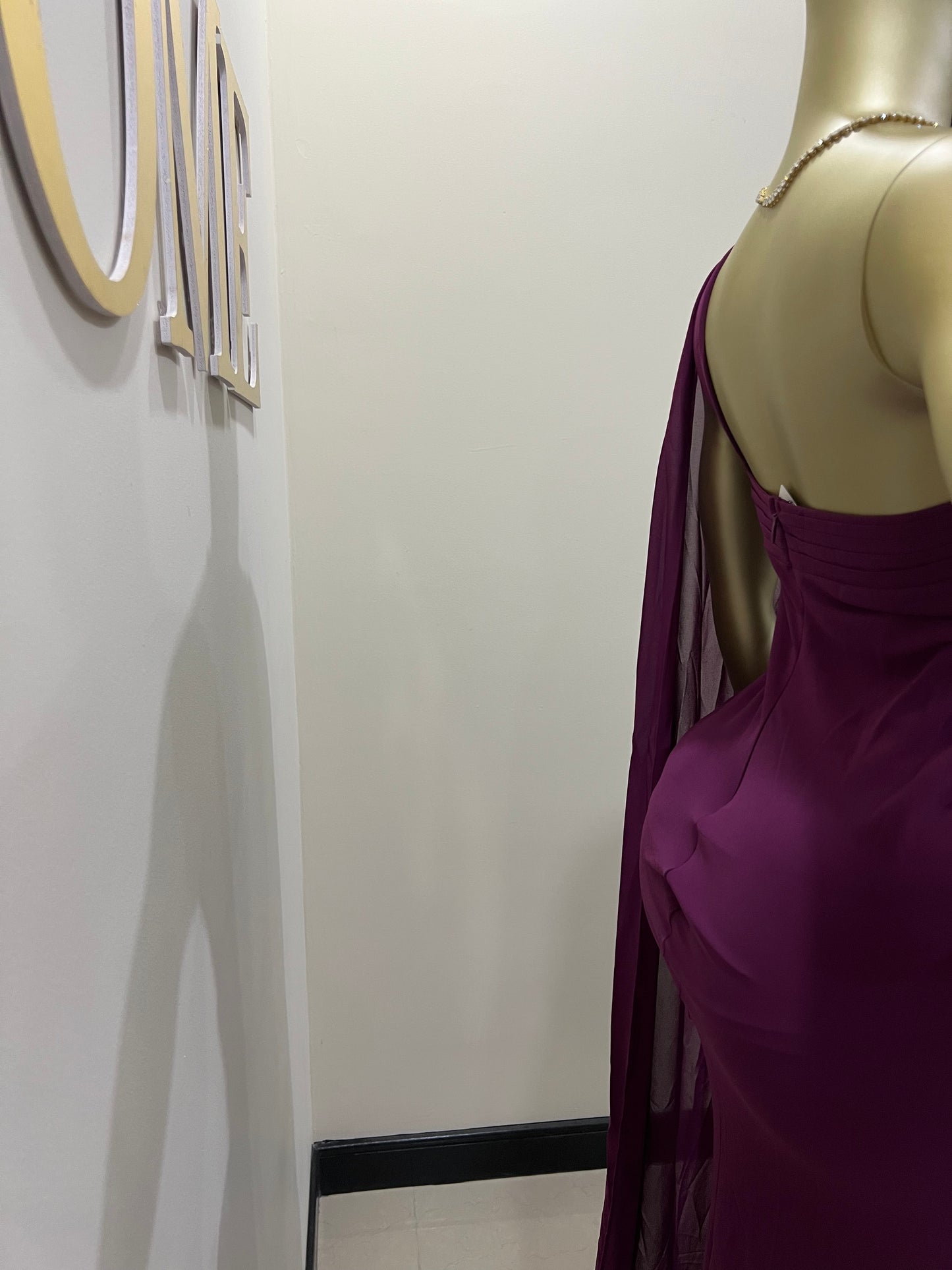 Isabella Chiffon Dress (Purple)