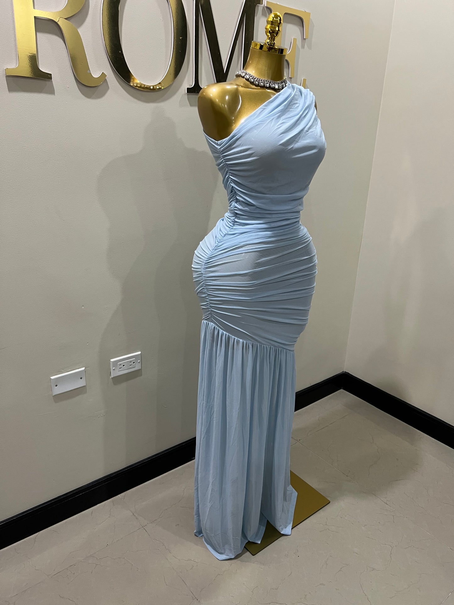 Michelle Mesh Dress (Blue)