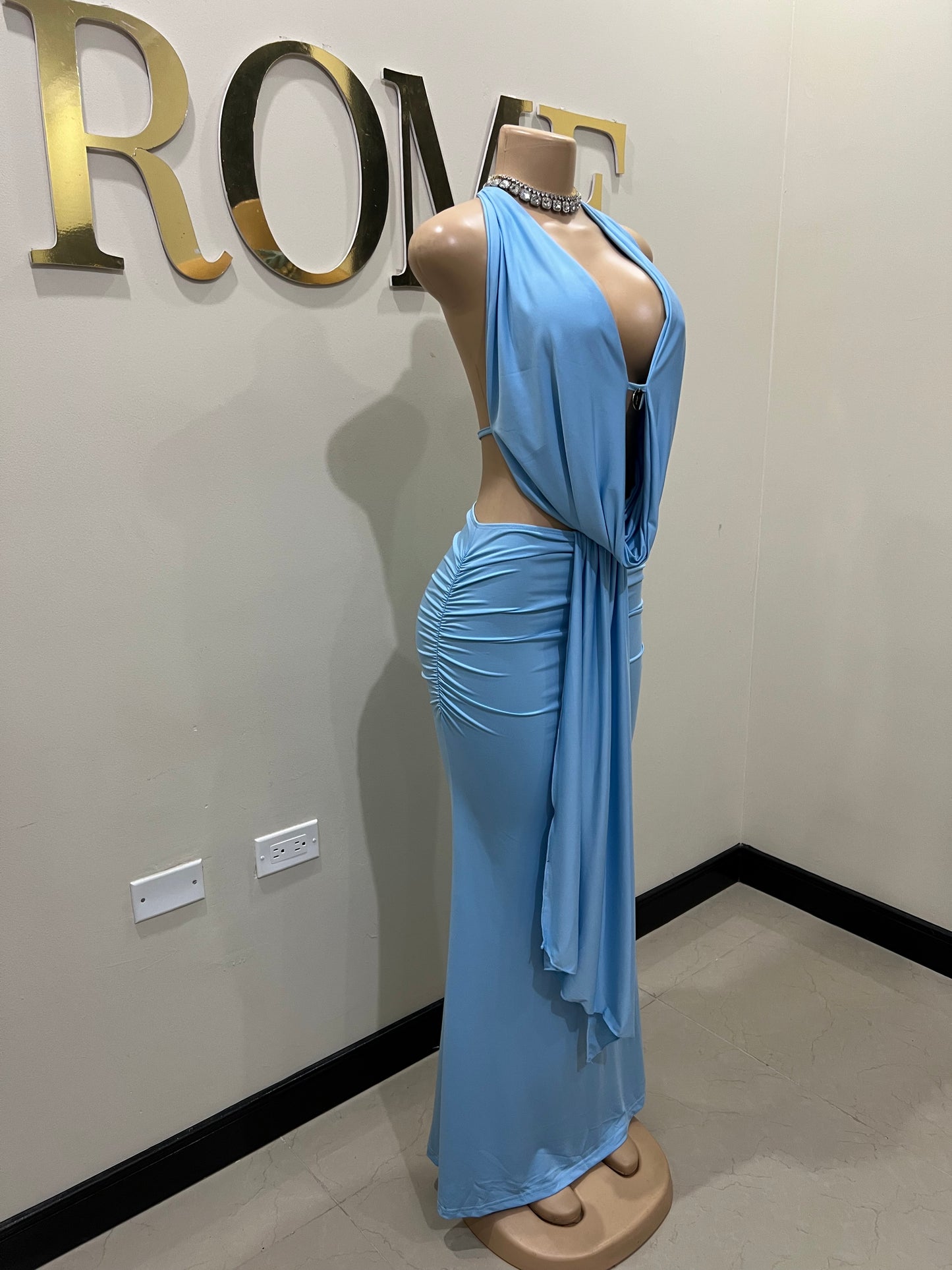 Astra Skirt Set (Blue)