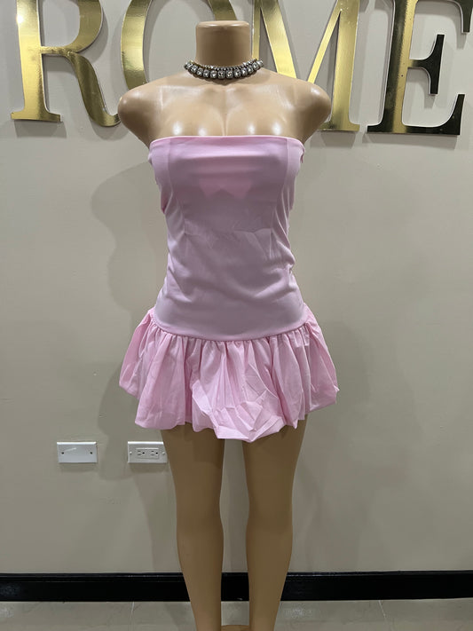 Solange Princess Pumpkin Dress (Pink)