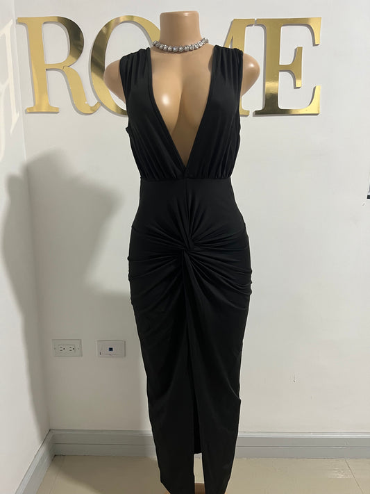 Mia X Backless Dress (Black)