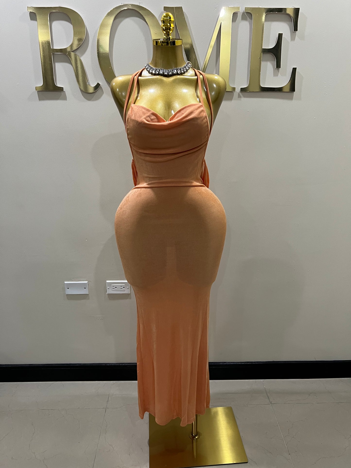 Carey True Dress (Orange)