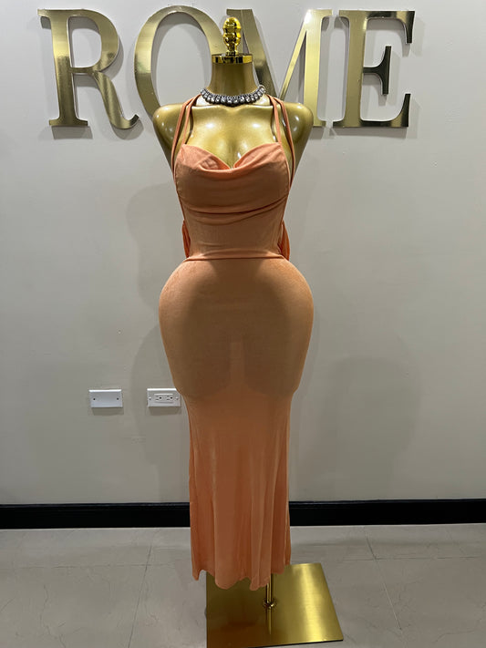 Carey True Dress (Orange)