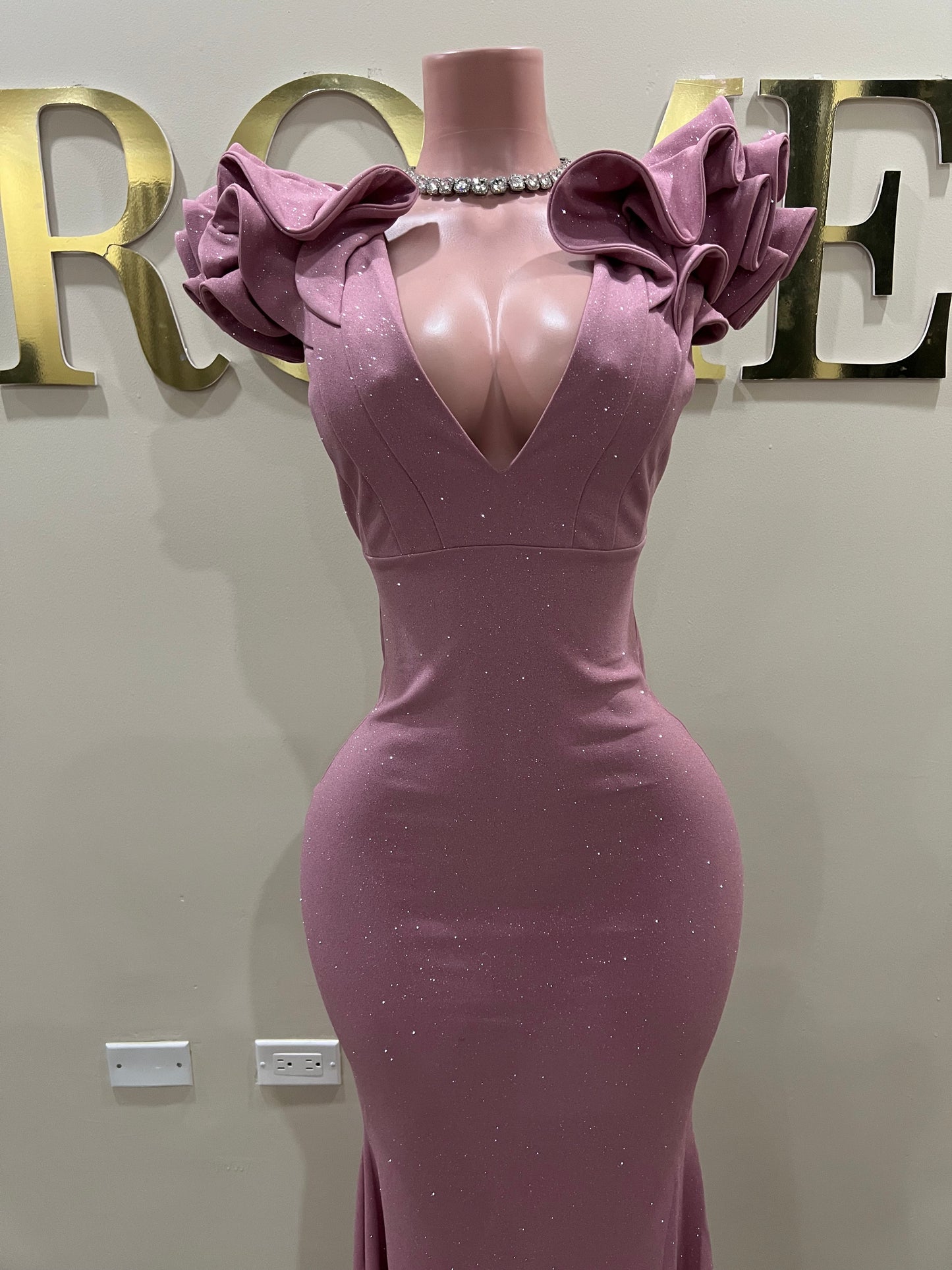 Pompei Glitter Dress (Pink)