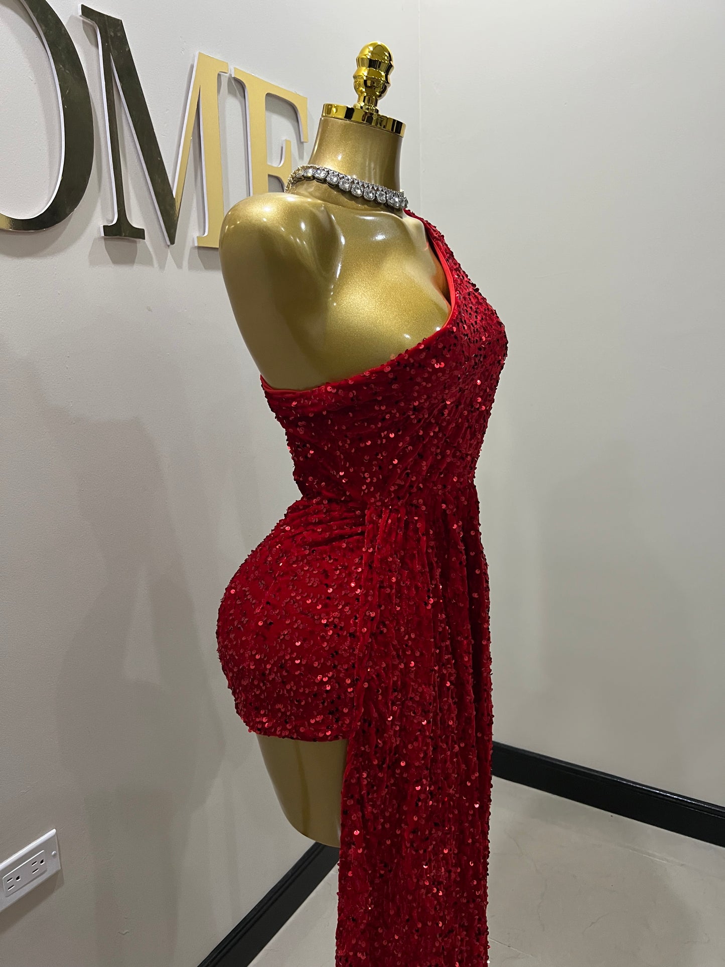 Holly Super Mini Allegra Dress (Red)