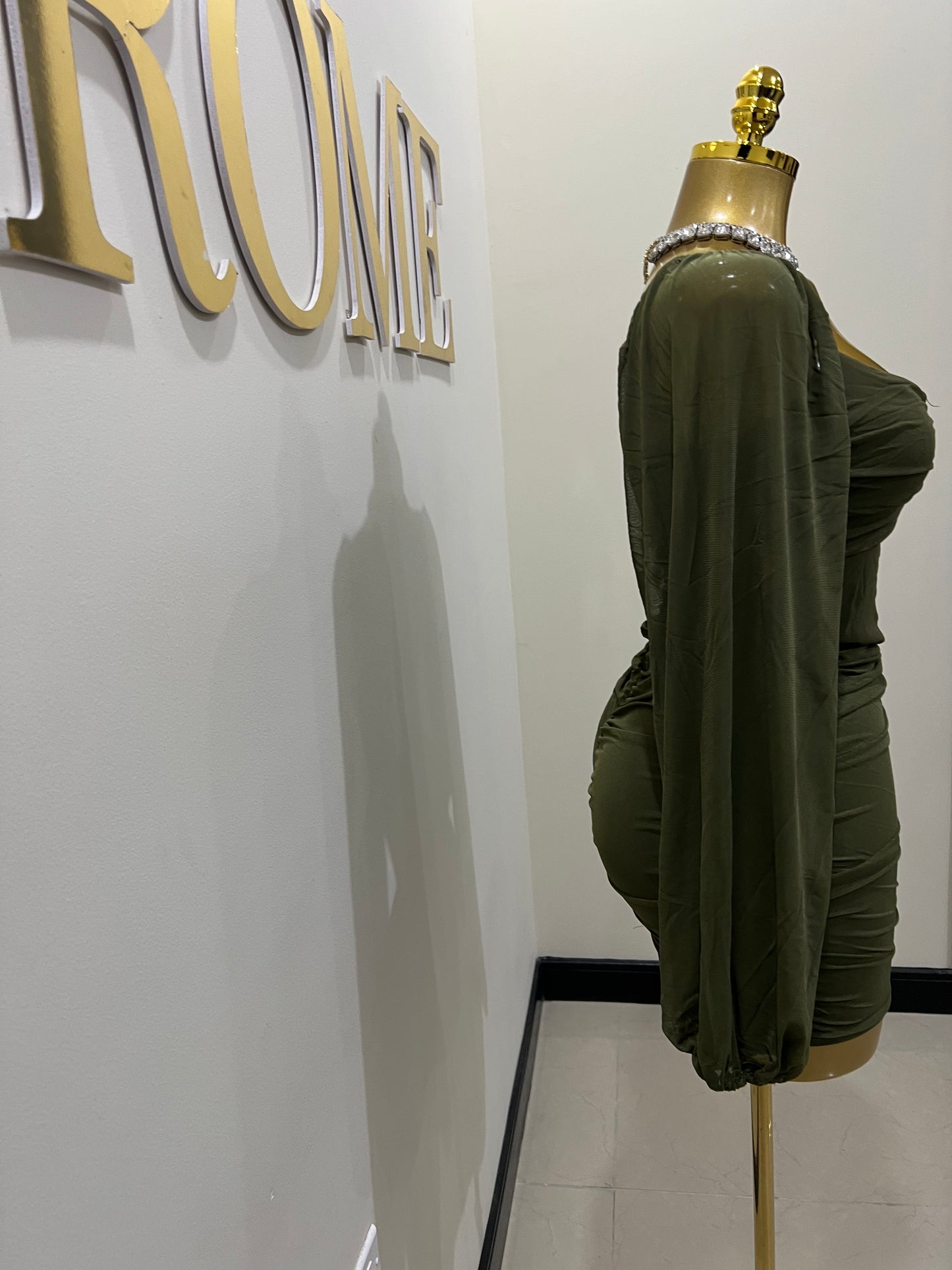 Aubrey Dress (Army Green)