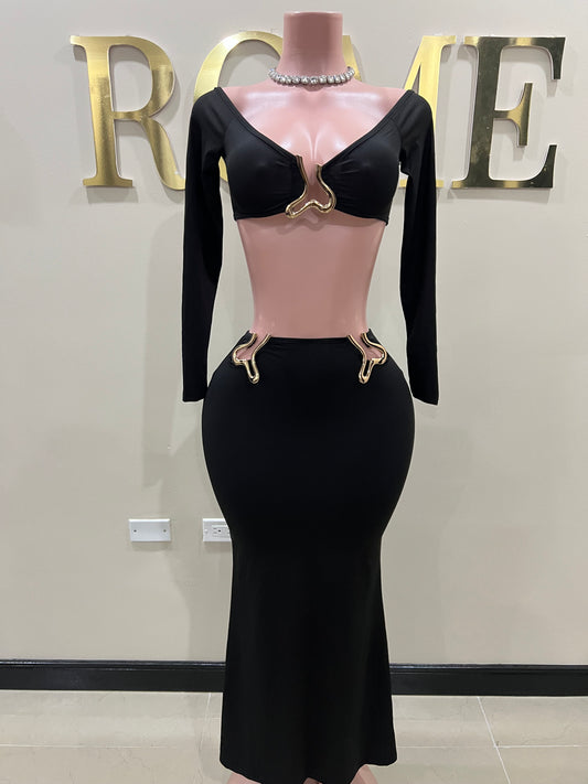 Ming Skirt Set (Black)