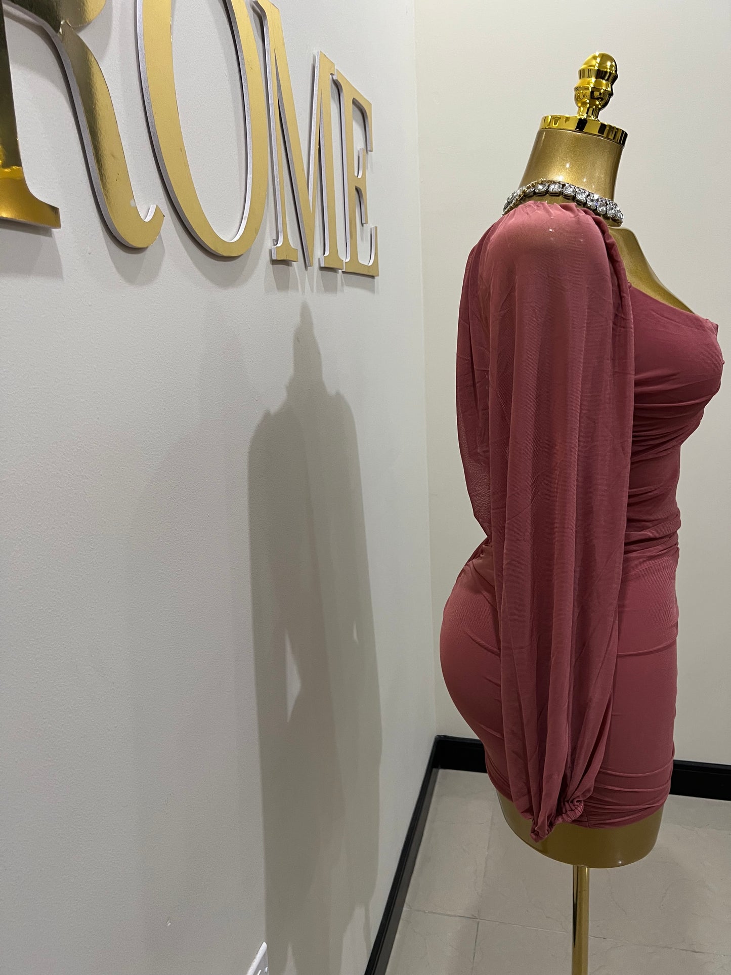 Aubrey Dress (Brick Red)