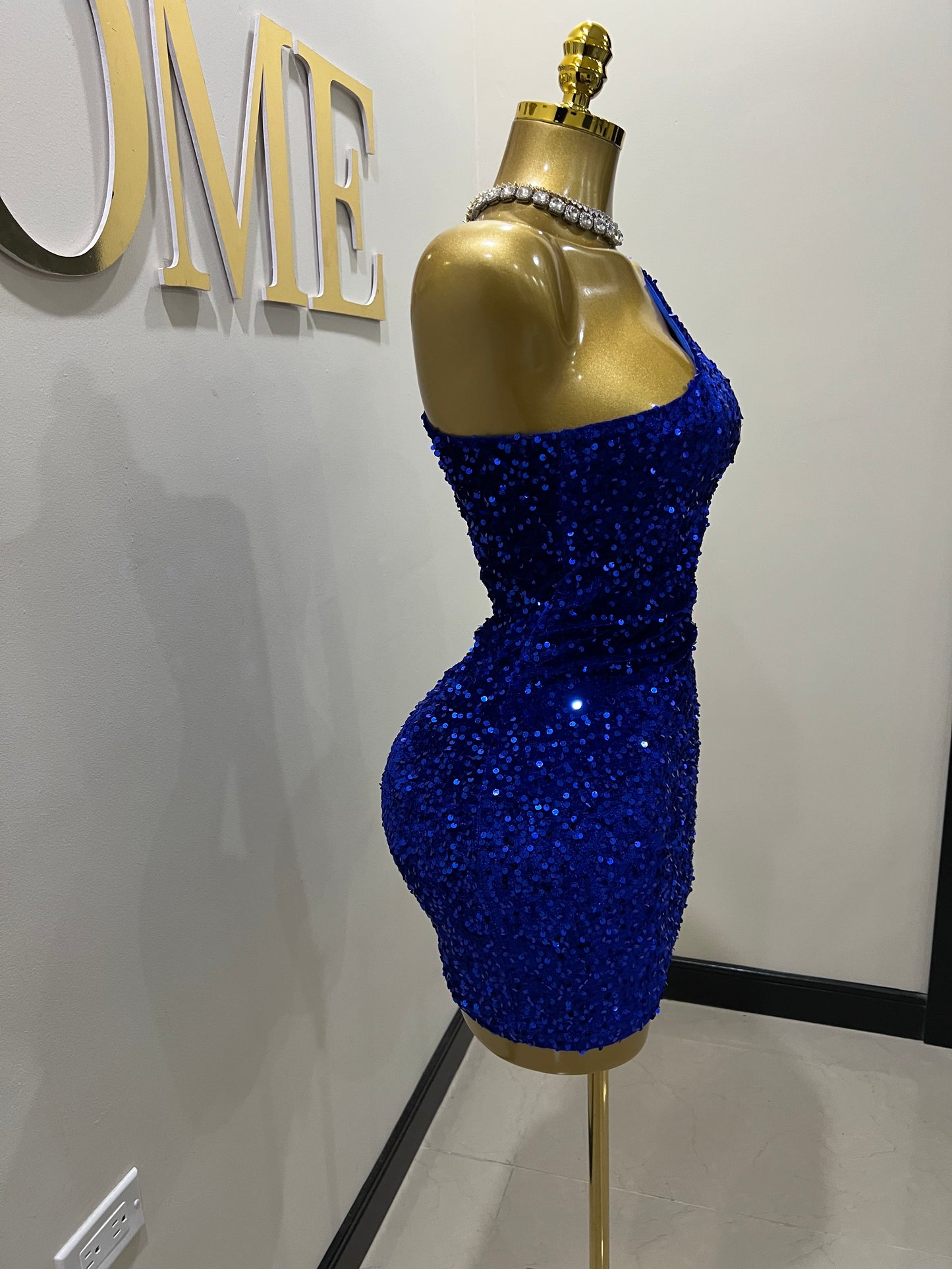 Holly Mini Dress (Blue)