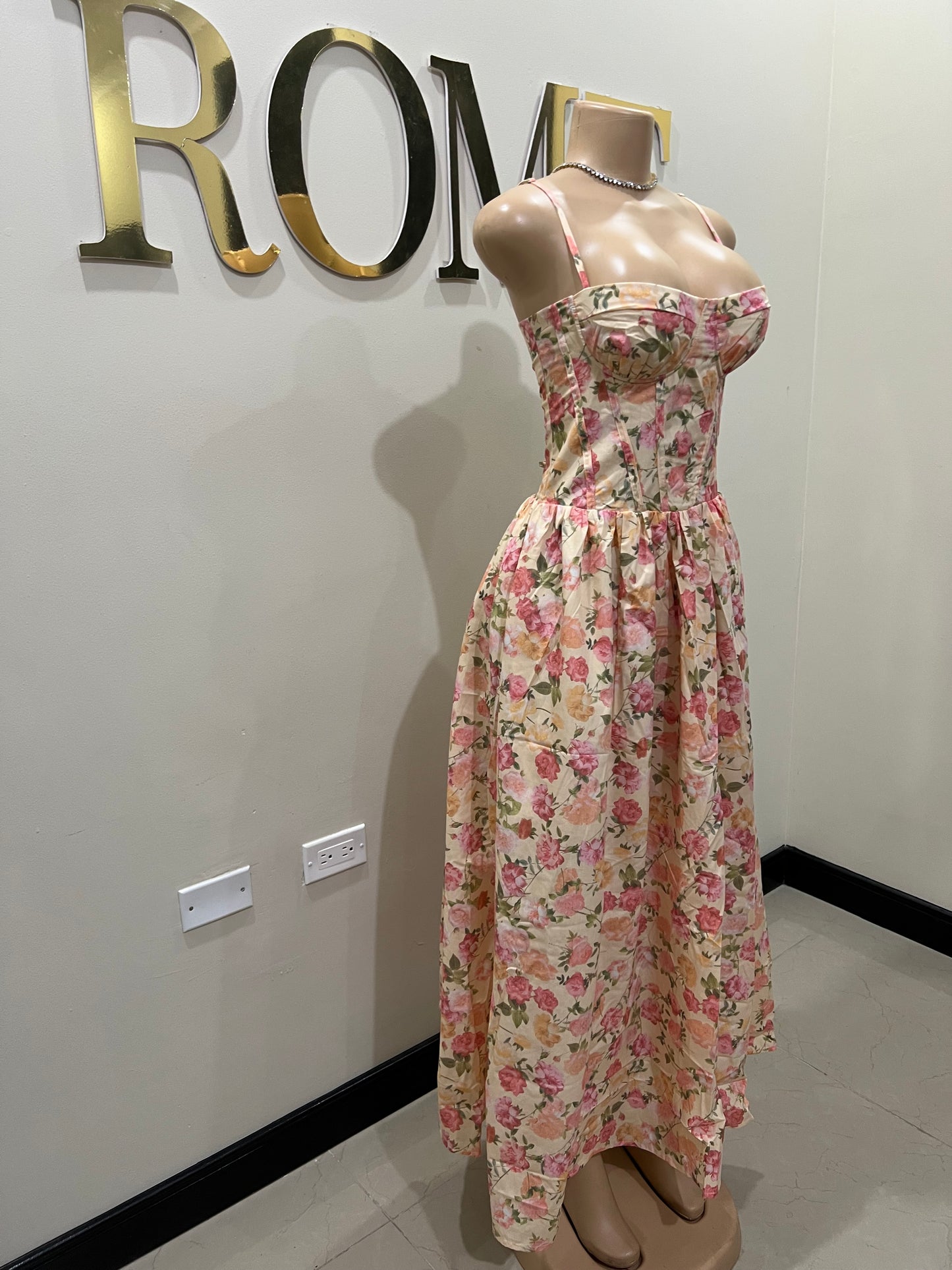 Princess Diana Floral Laced Garden Dress