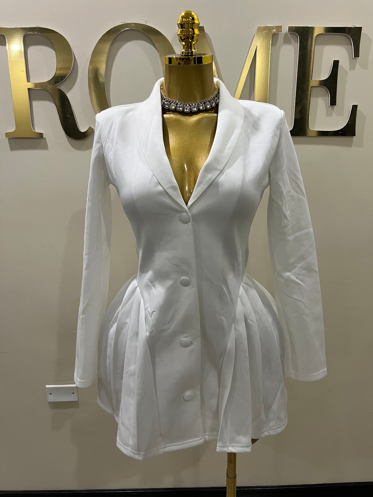 Jodie Mini Dress (White)