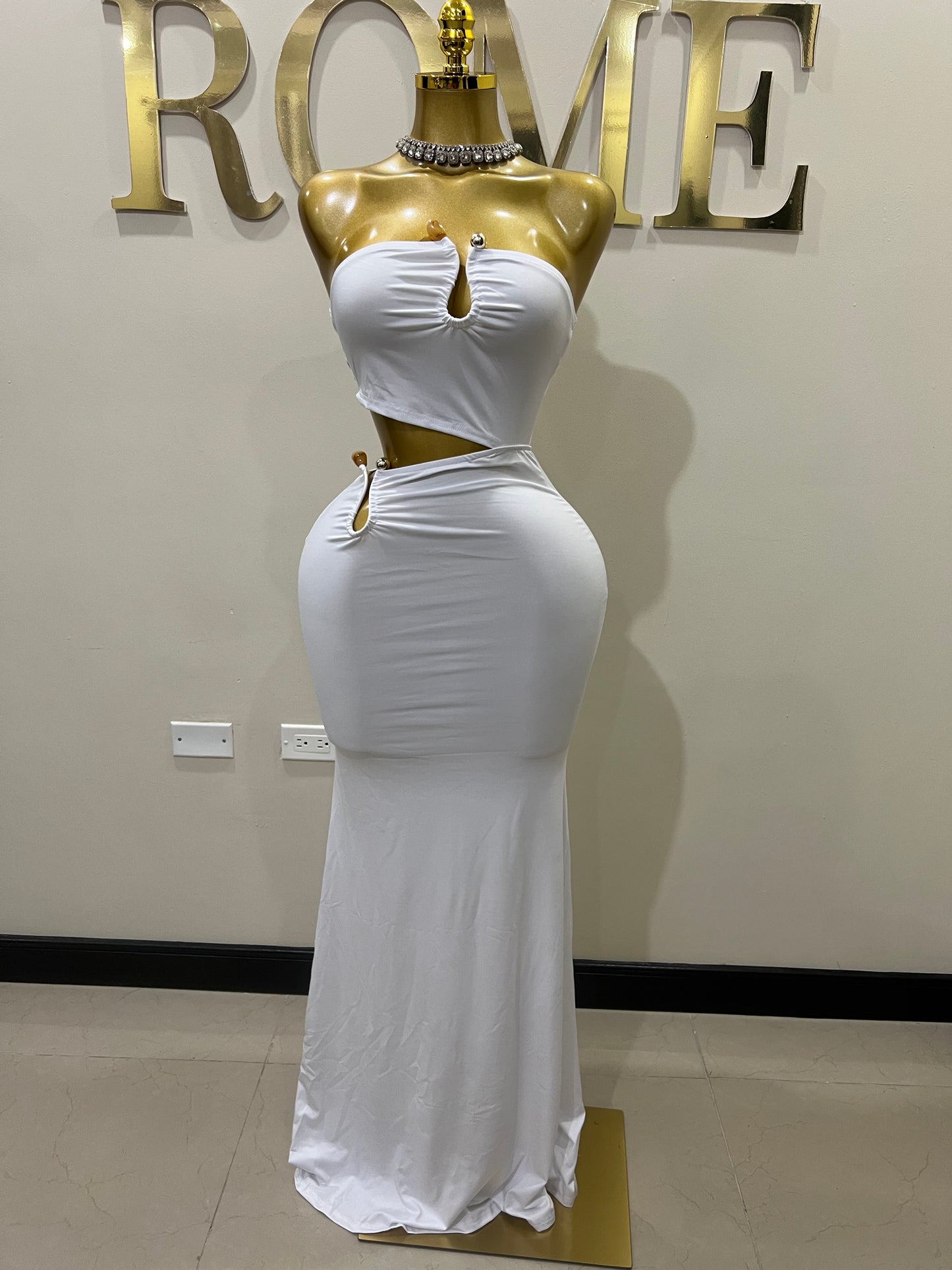 Ming Stone Dress (White)