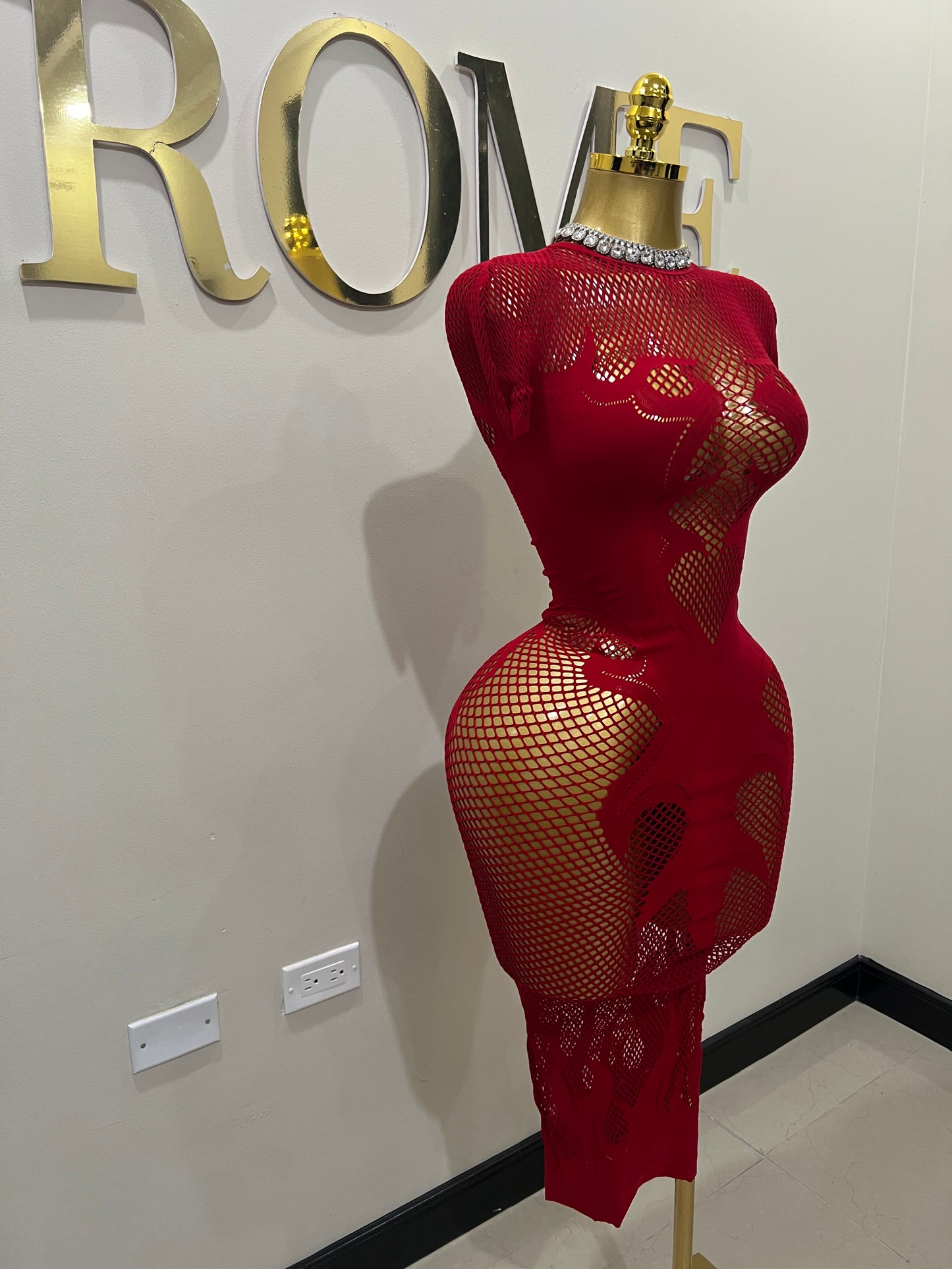 Fire Tights Dress (Red)