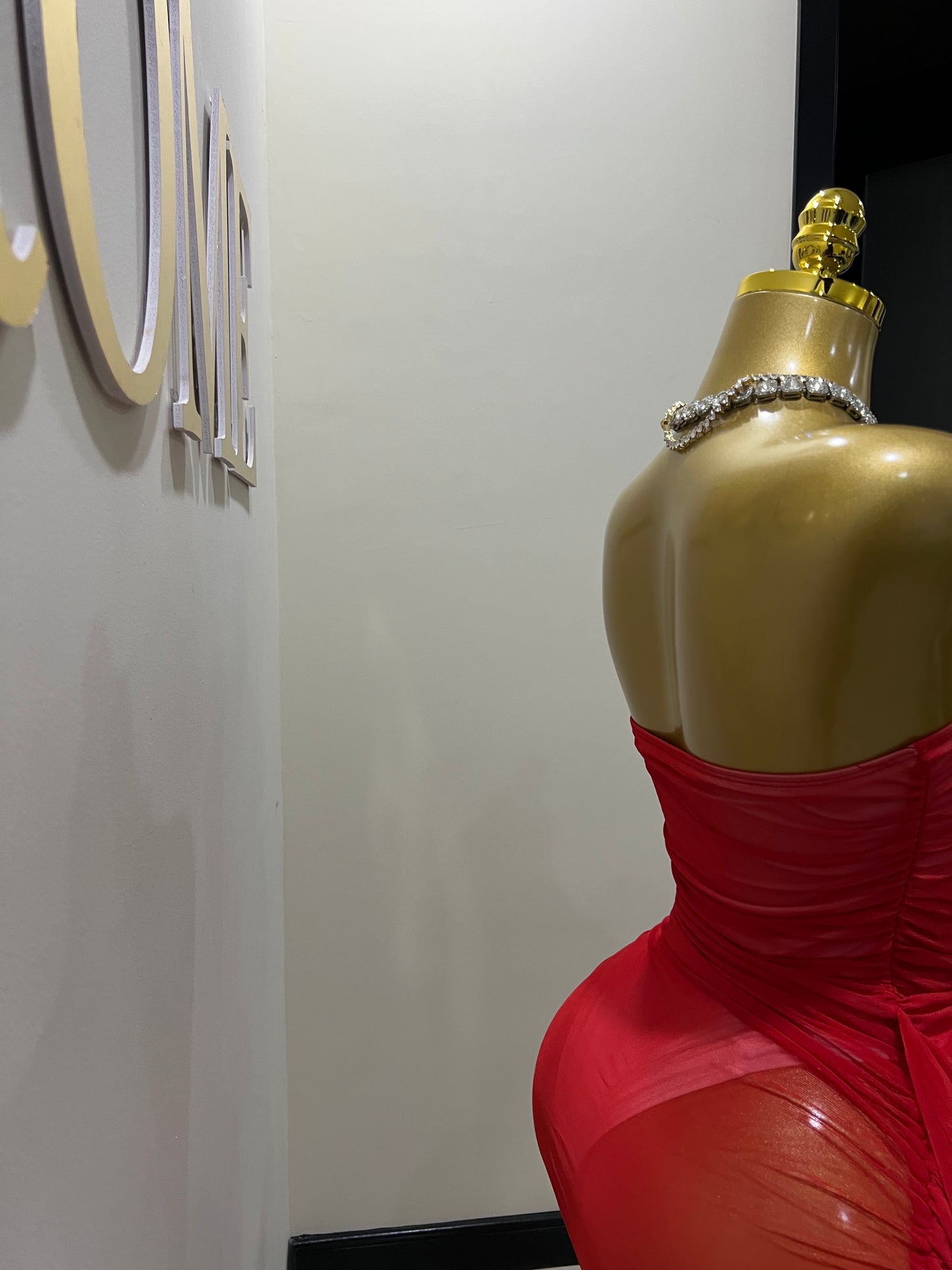 Asia Bodysuit Dress (Red)