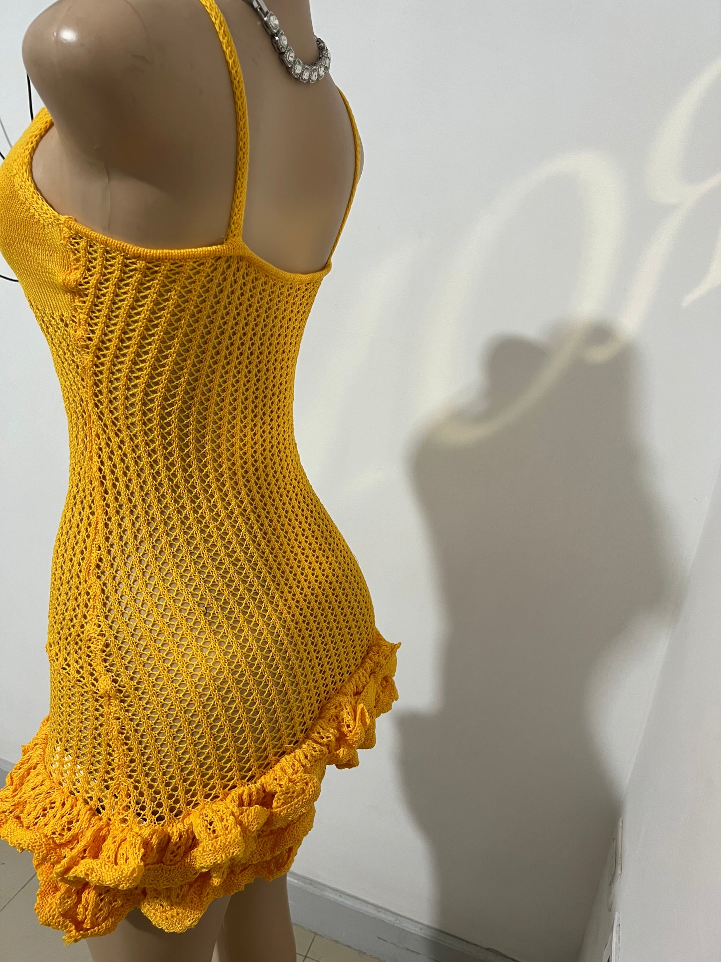 Azalea Crochet Dress (Yellow)