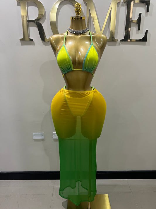 Margarita 3 Pcs Mesh Skirt Set