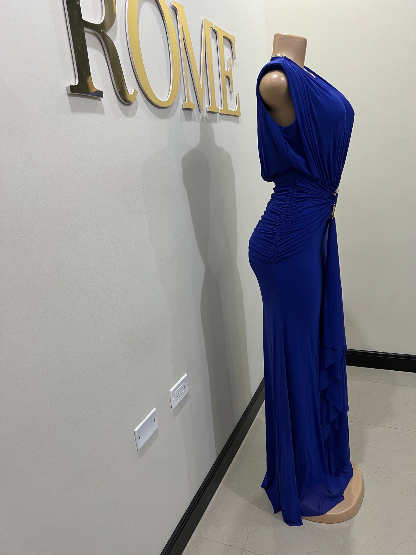 Michelle Snake Dress (Blue)