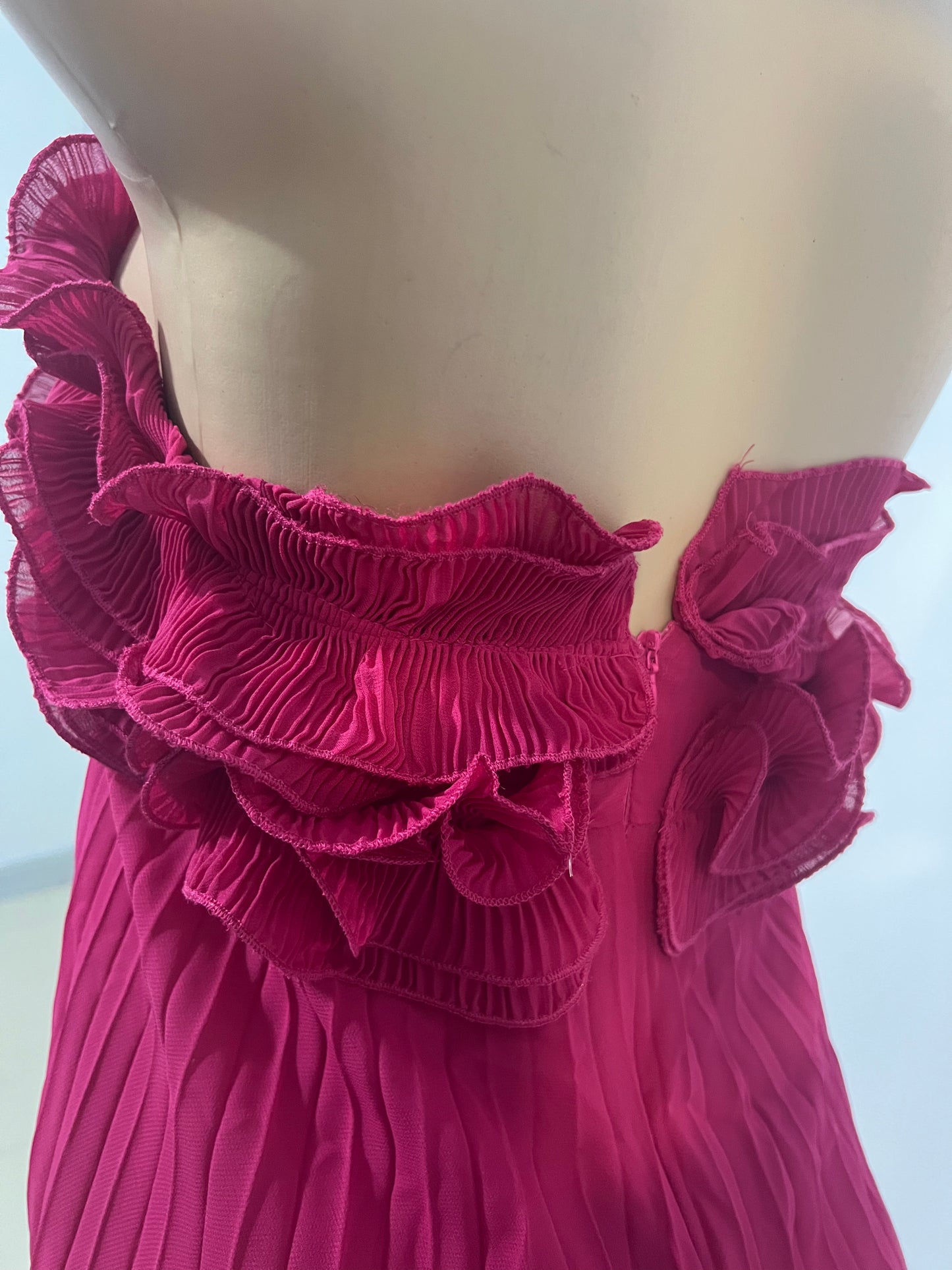 Lotus Ruffle Dress (Pink)