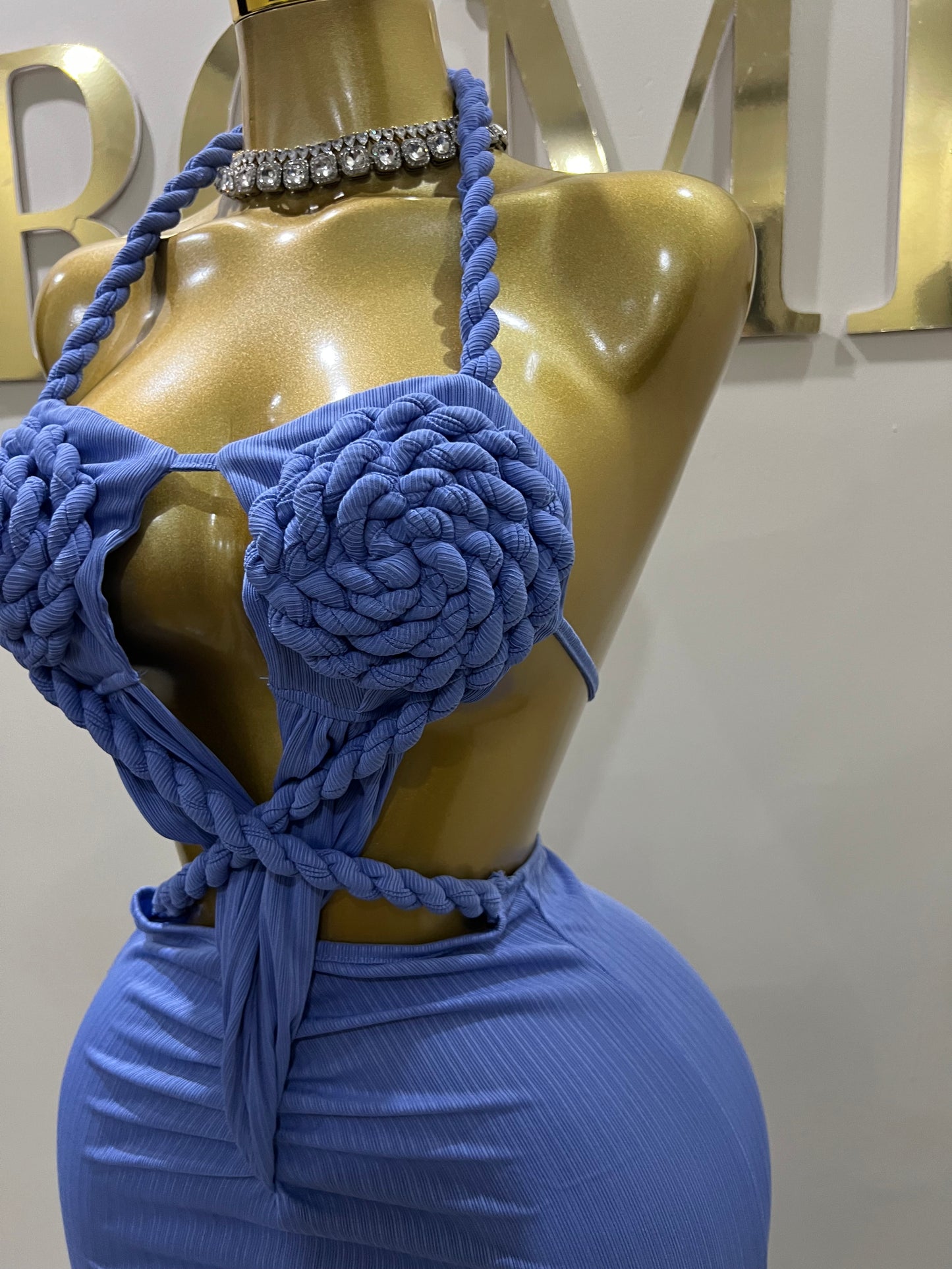 Athena Rope Dress (Blue)