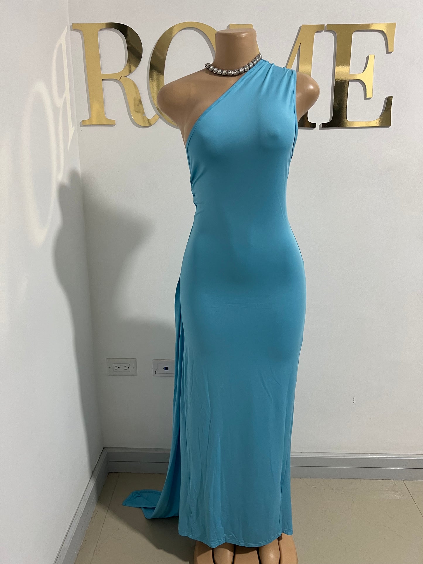 Toya Dress (Light-Blue)