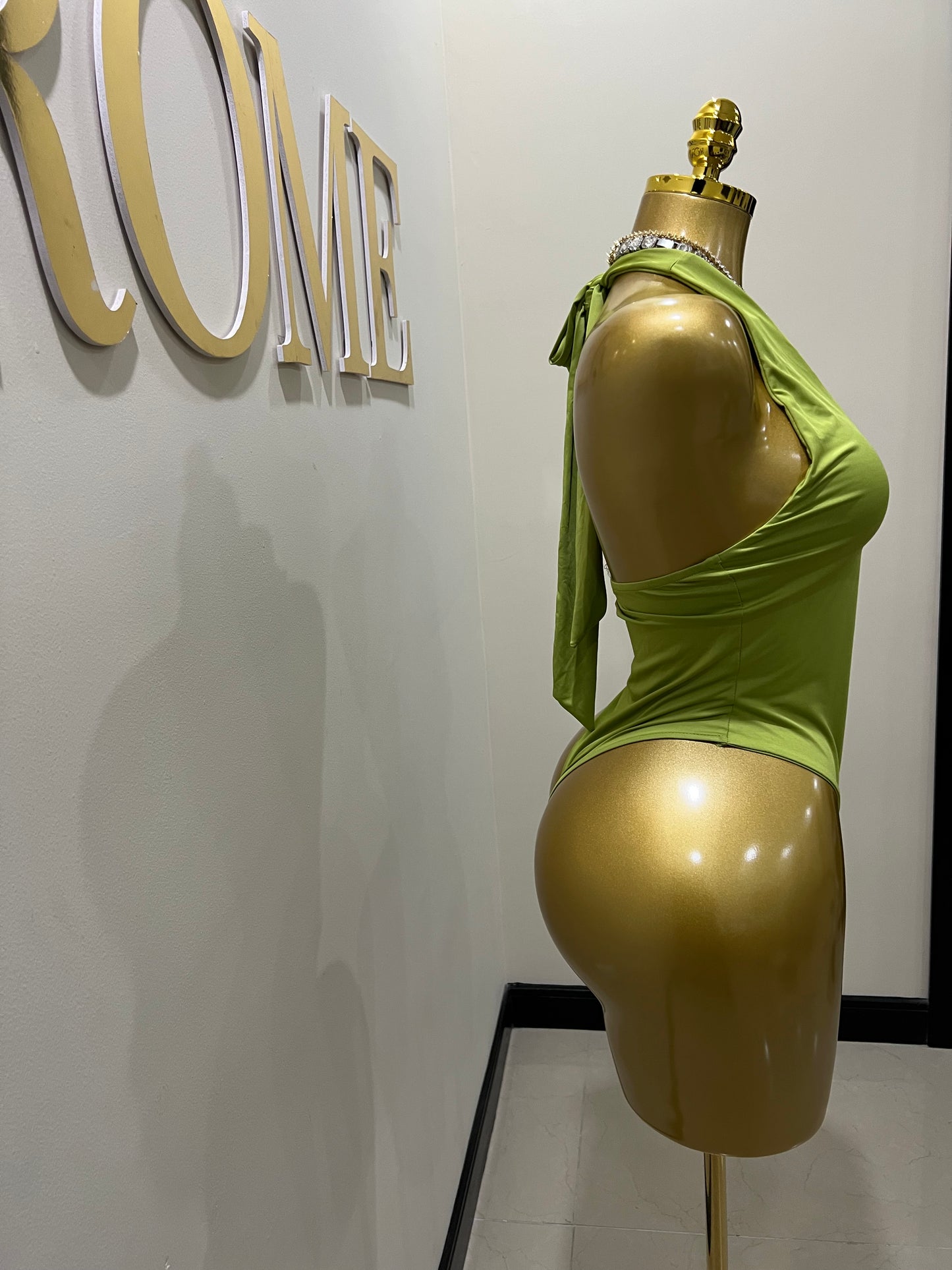 Nara Petal 2 Pcs Bodysuit & Skirt Set (Green)