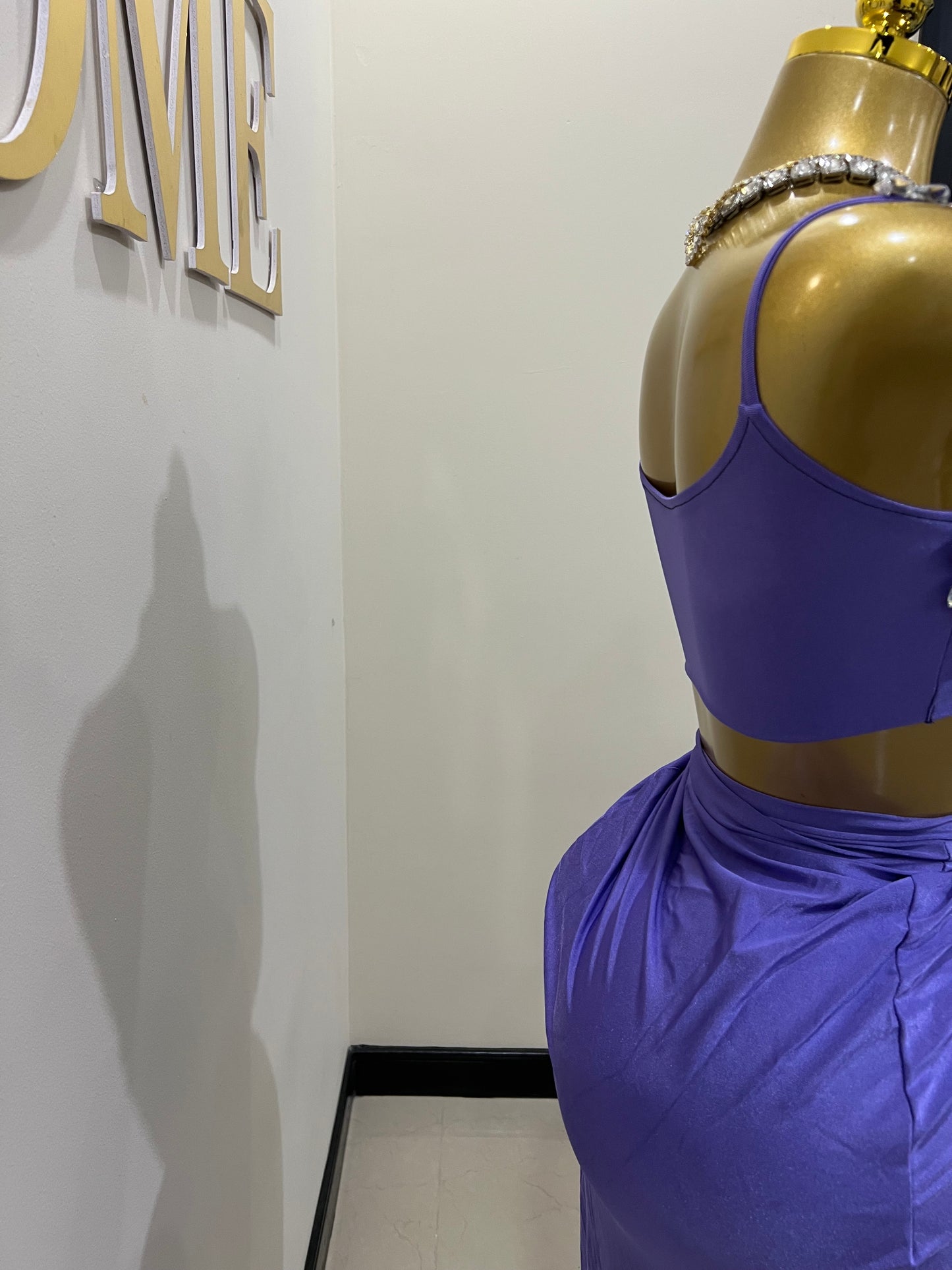 Selene Gemstone Skirt Set (Purple)