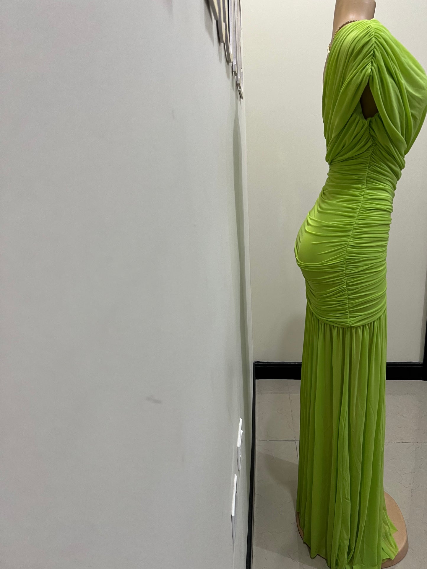 Michelle Tiana Split Dress (Green)