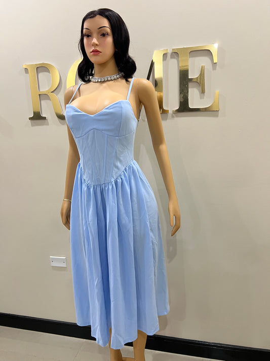 Daisy Diana Dress (Pale Blue)