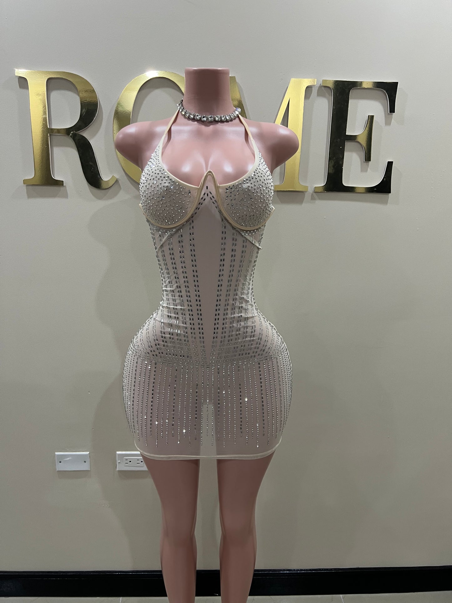 Medusa Mini Dress 2 (Nude)