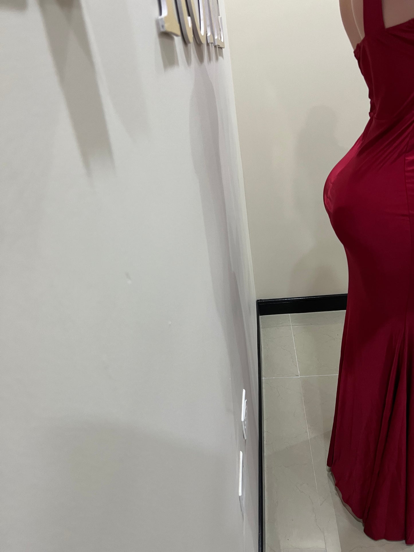 Kerry One Strap Dress (Burgundy)