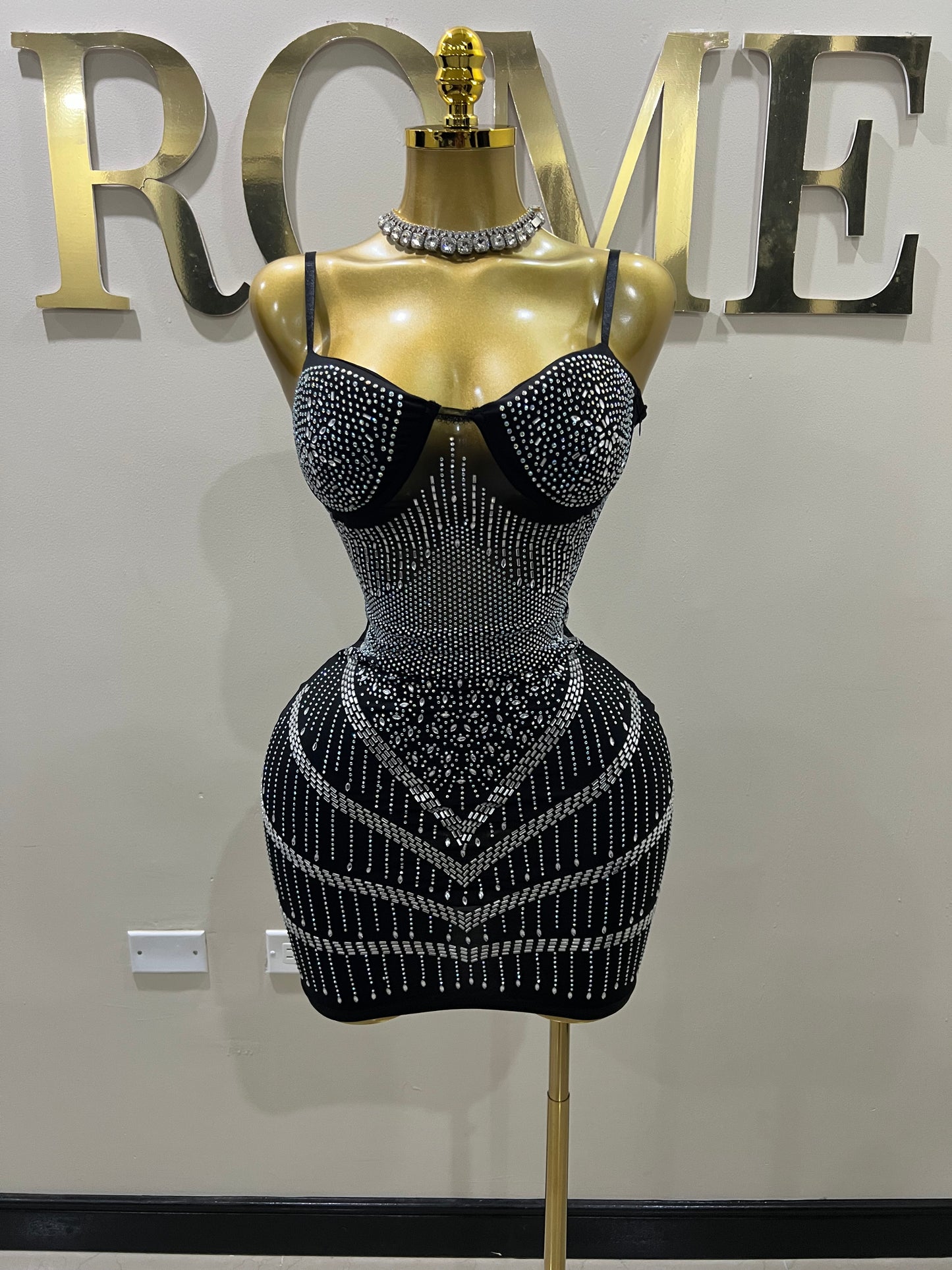 Star Crystal Dress (Black)