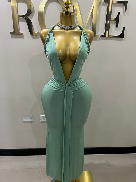 Alaine Braided Dress (Green)