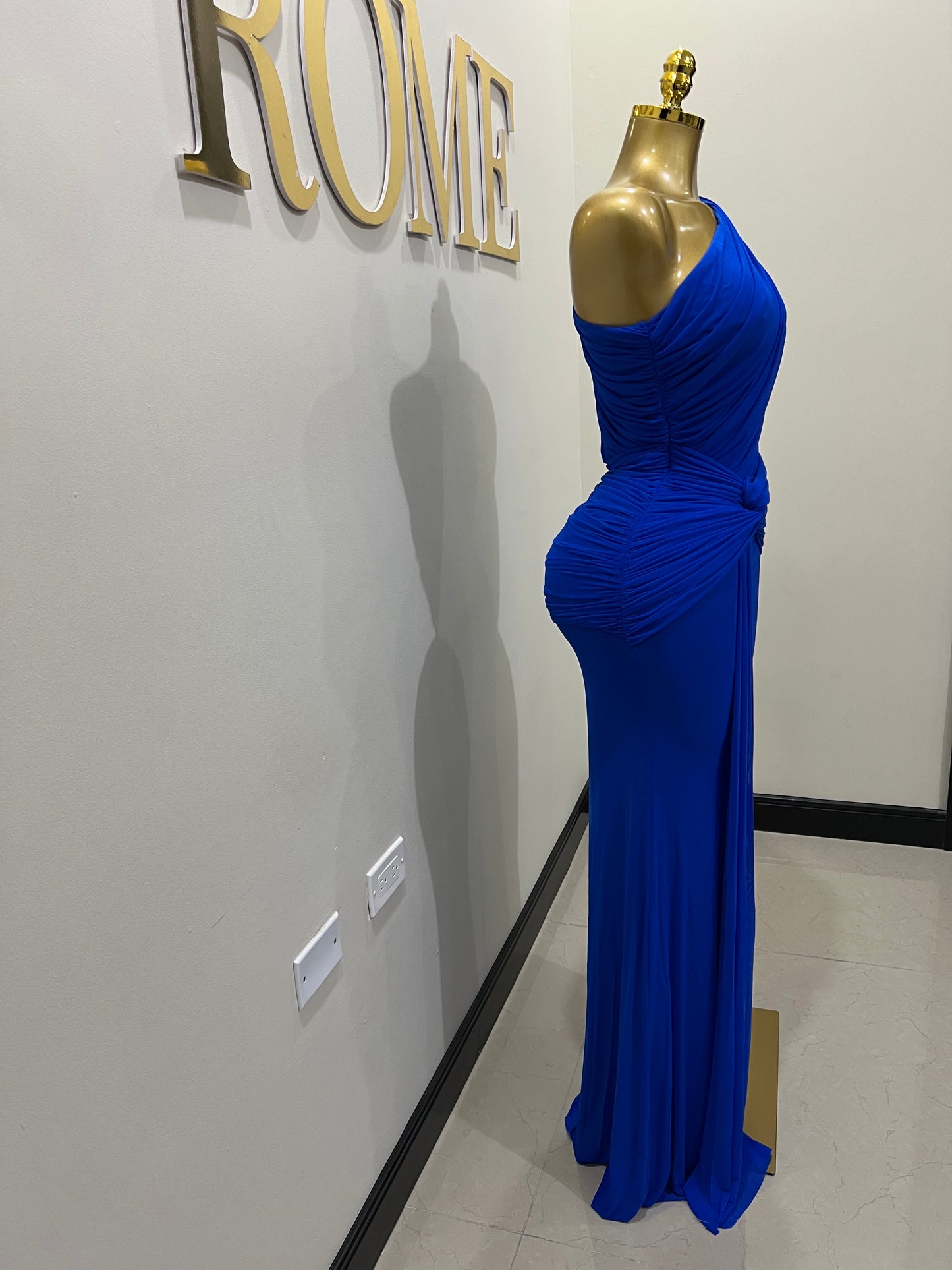 Michelle Petal Grace Dress (Bright Blue)