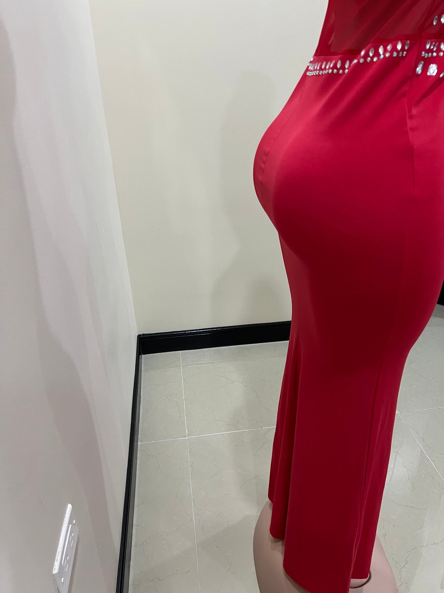 Blair Crystal Dress (Red)