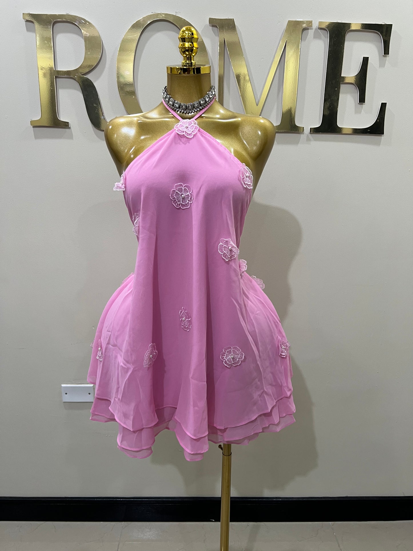 Rumi Petal Dress (Pink)