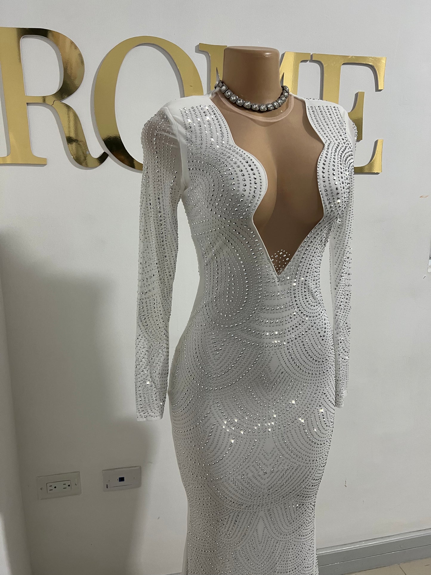 Julia Long Dress (White)