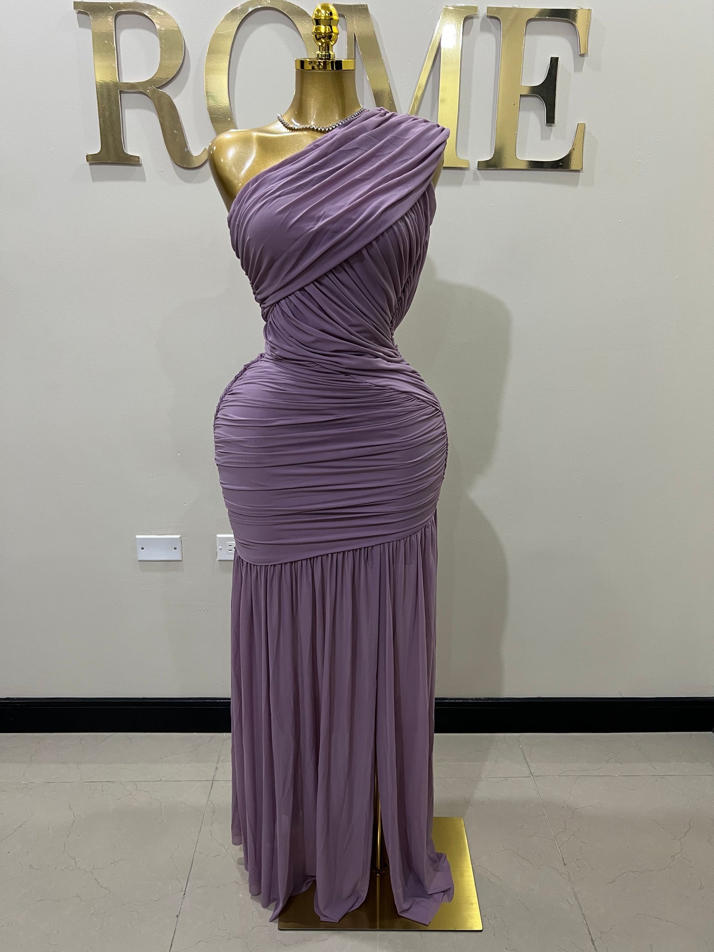 Michelle Aviv Split Dress (Purple)