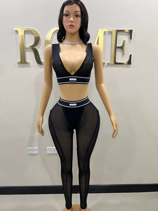 Tami 2 Pcs Tights Set (Black)