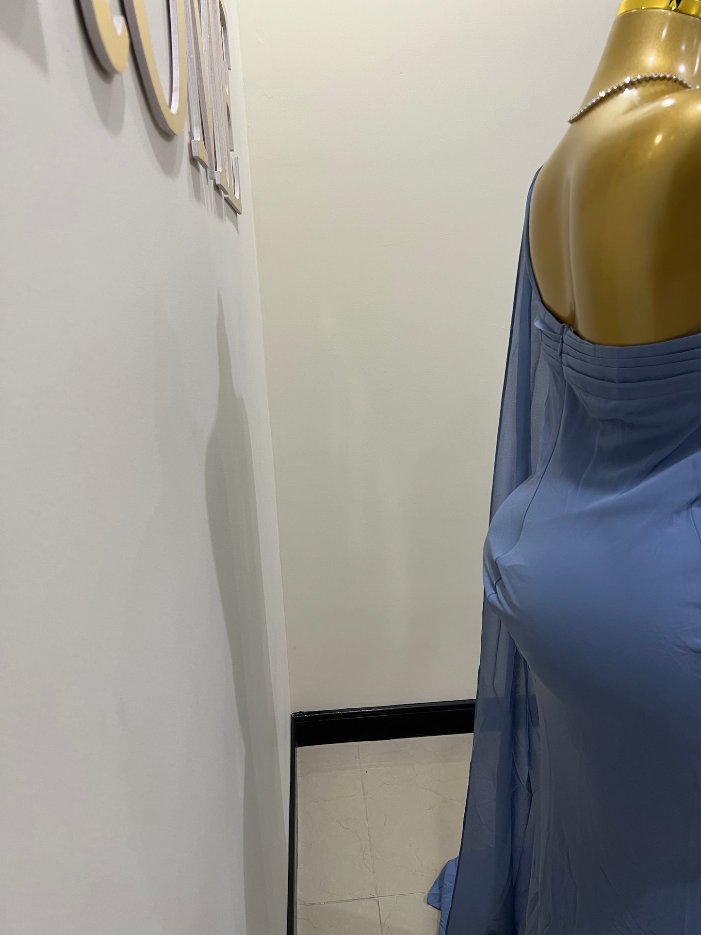 Isabella Chiffon Dress (Blue)