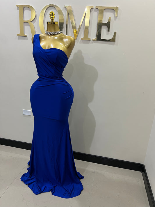 Kerry One Strap Dress (Blue)