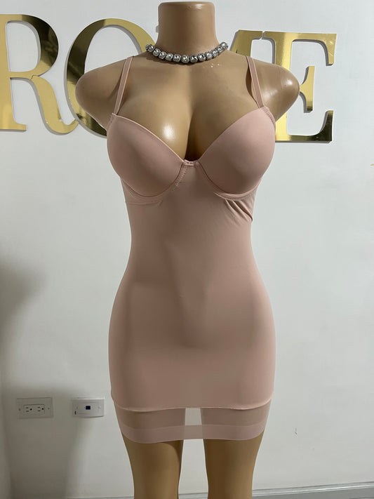 Shapewear Lingerie Dress (Dusty-Pink)