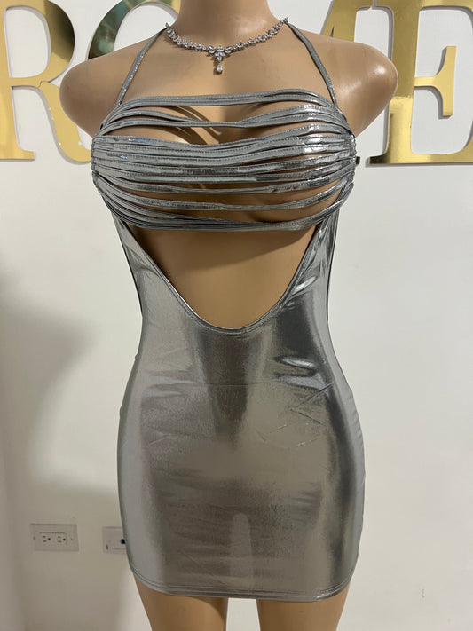 Ella Tassel Dress (Silver)