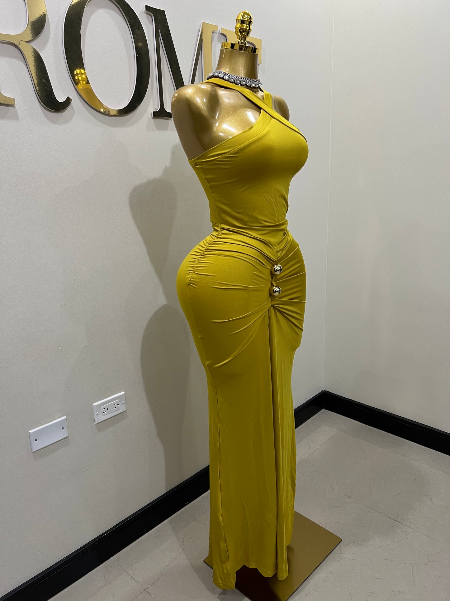 Olive Dress (Warm Olive)