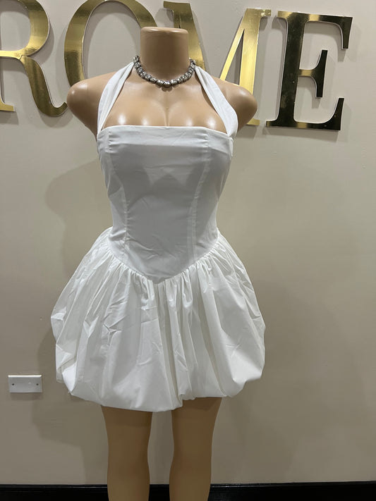 Diana Pumpkin Dress (White)