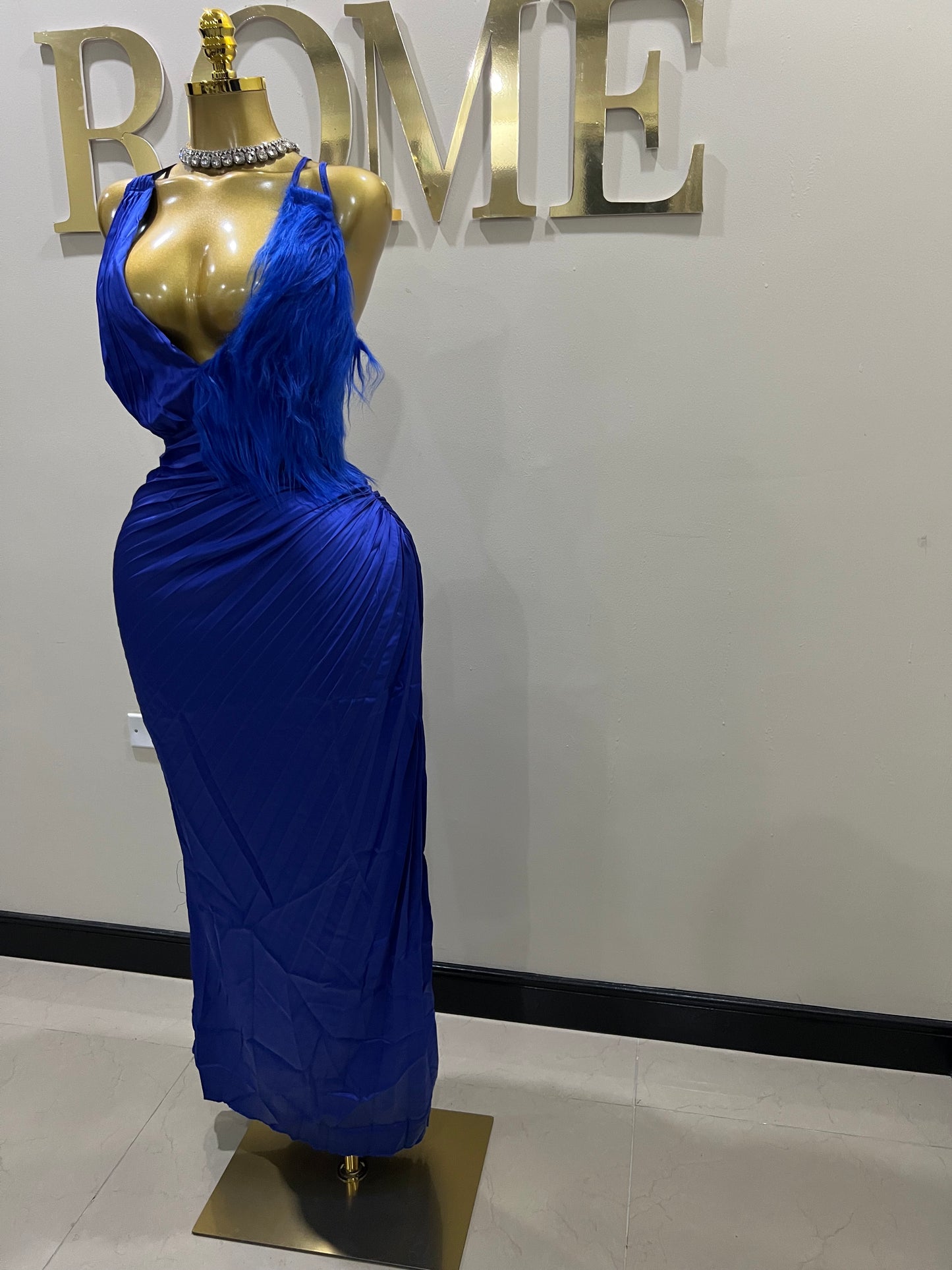 Carli Slay Dress (Blue)