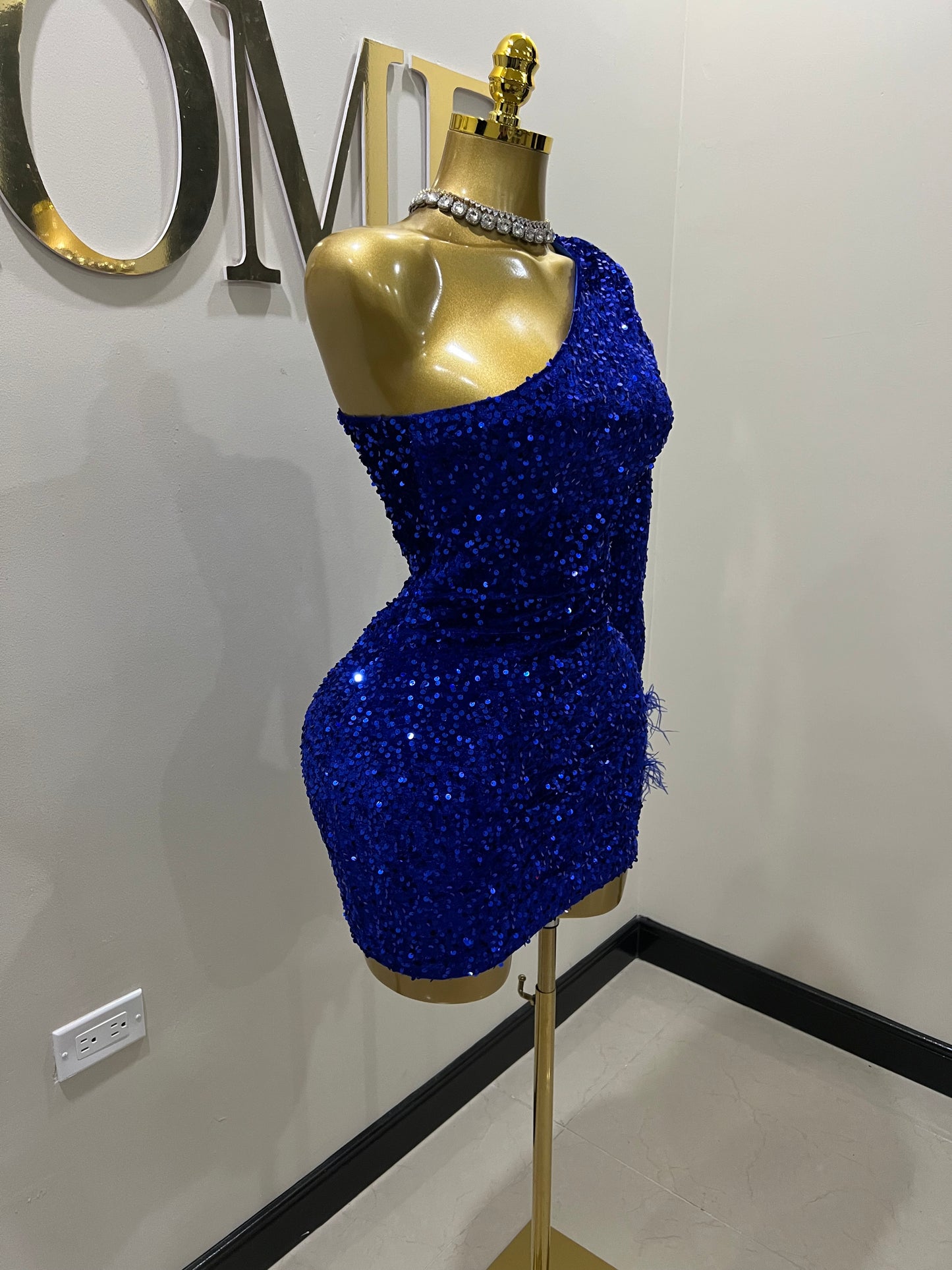 Holly Mini Dress (Blue)