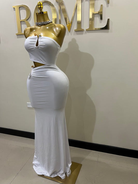 Ming Stone Dress (White)