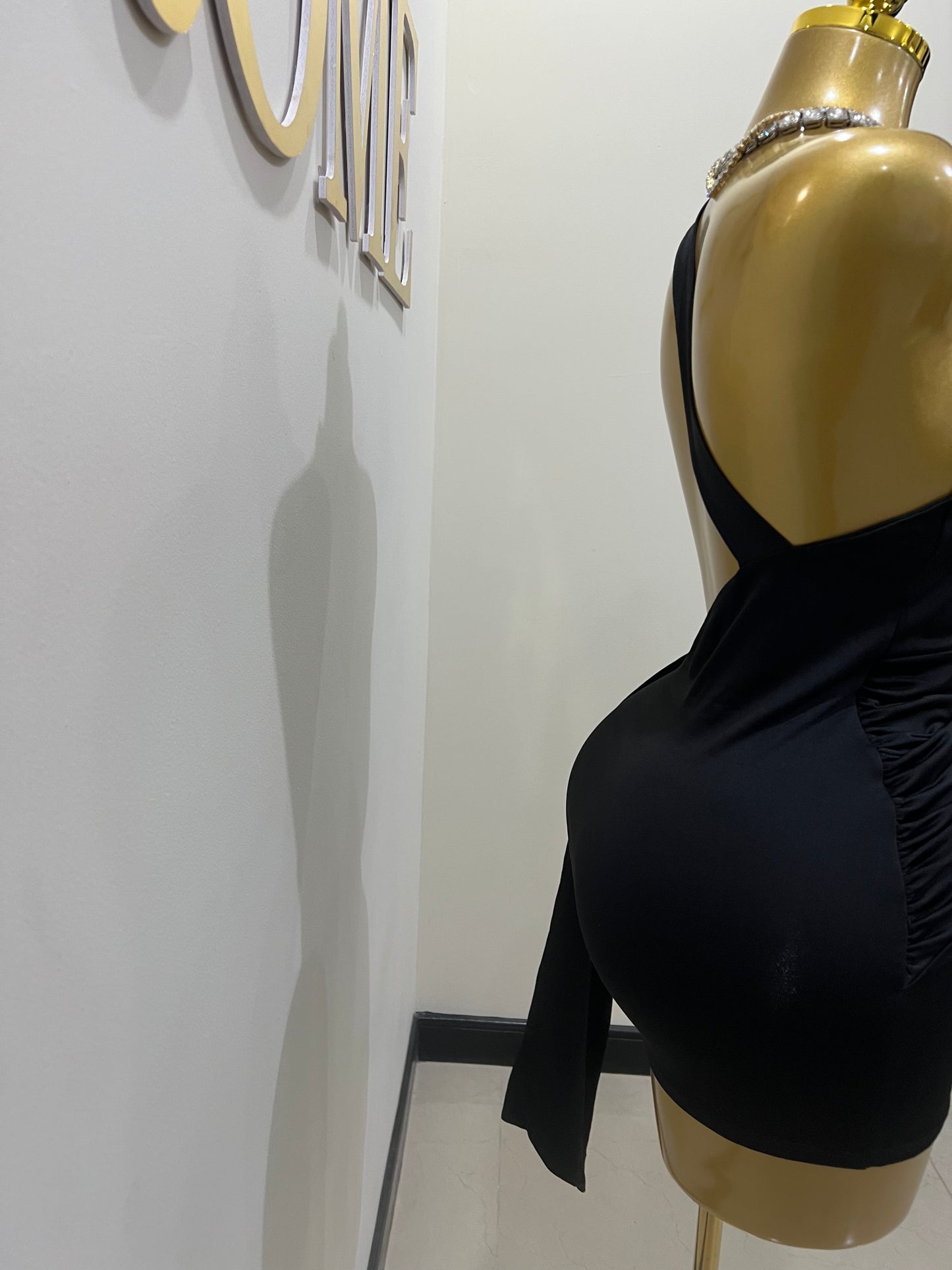 Angle Super Mini Allegra Dress (Black)