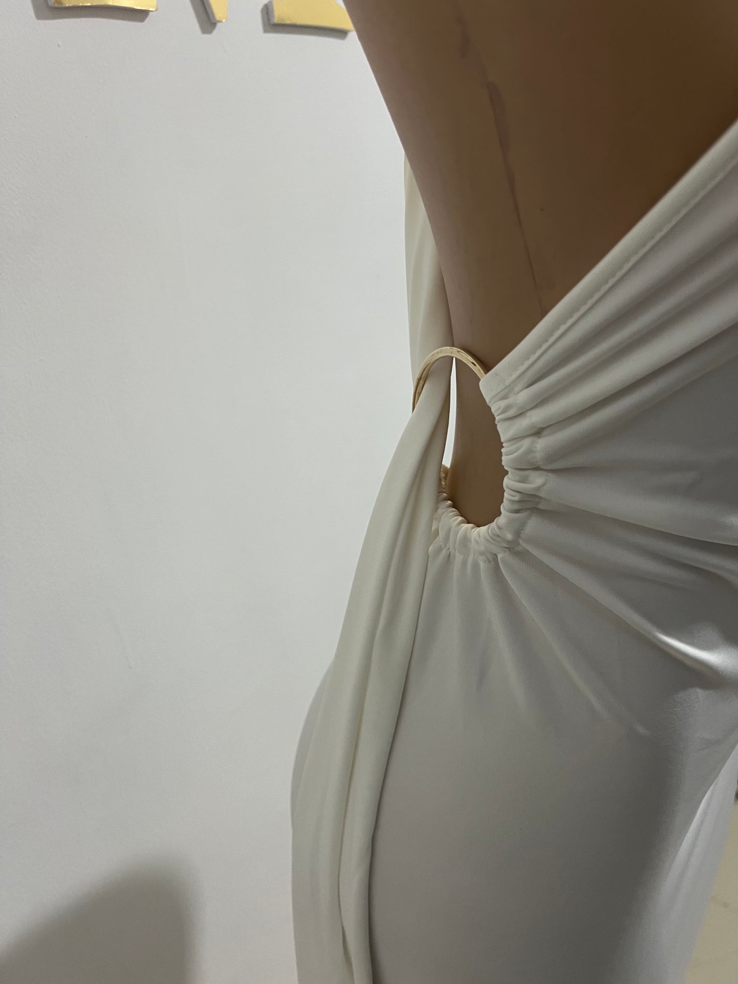 Toya Short Dress (White)